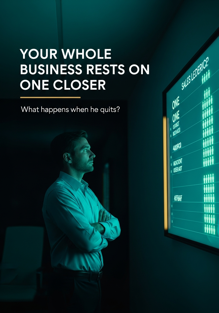 Your whole business rests on one closer — what happens when he quits?